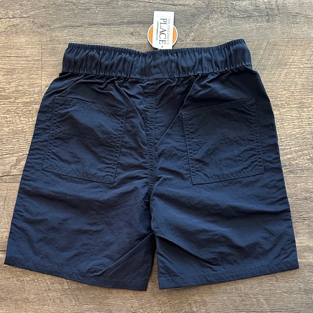 The Children's‎ Place Boy's 8 Navy Blue Nylon Quick-Dry Cargo Shorts
